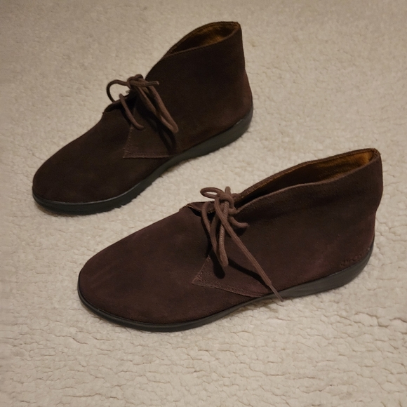 DR COMFORT CARA LEATHER CHUKKA Boots Brown Size 7.5 - Picture 1 of 13